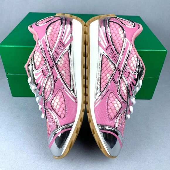 Bottega Veneta Women's Sneakers Pink - Picture 3 of 8